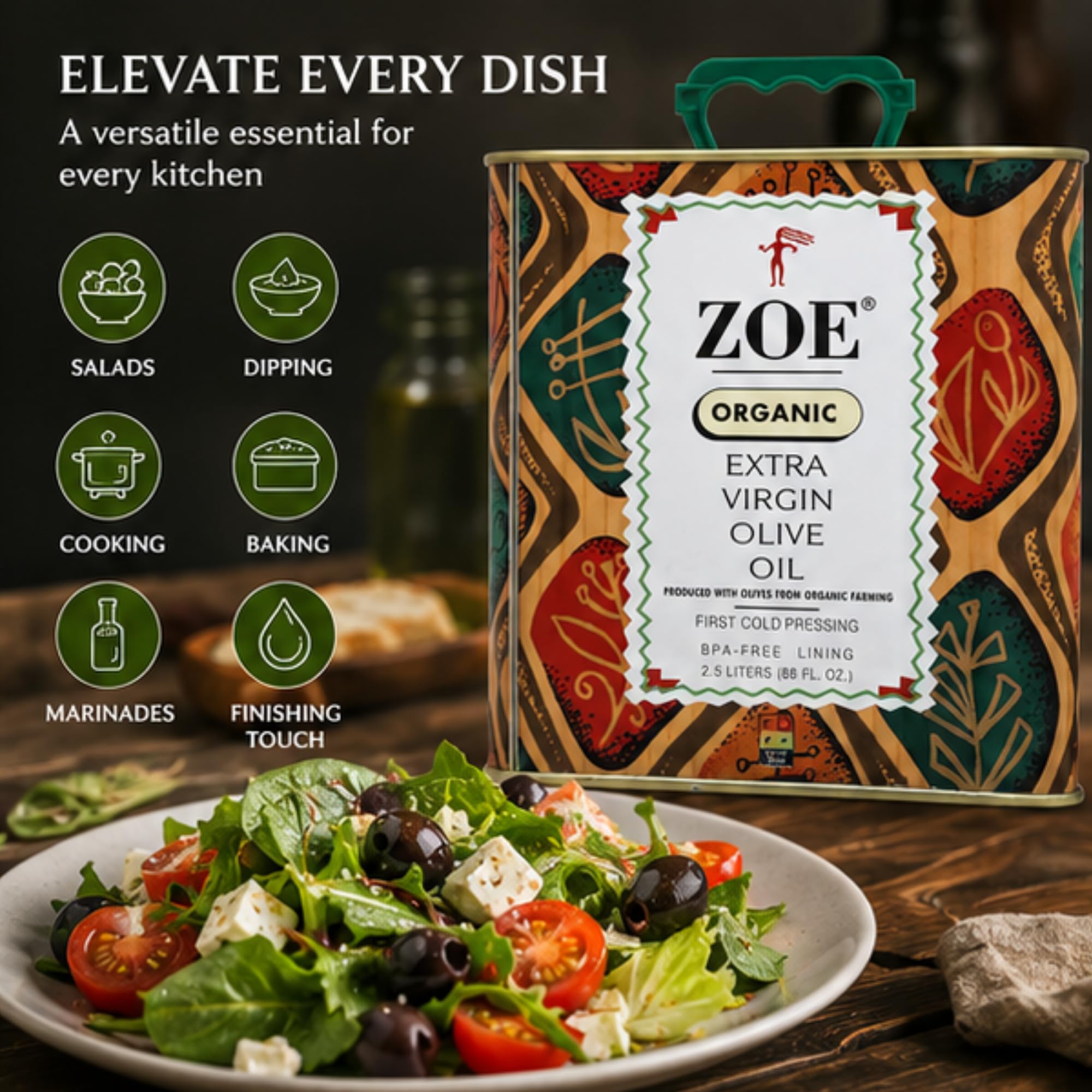 Amazon.com : ZOE Organic Extra Virgin Olive Oil, 25.5 Ounce